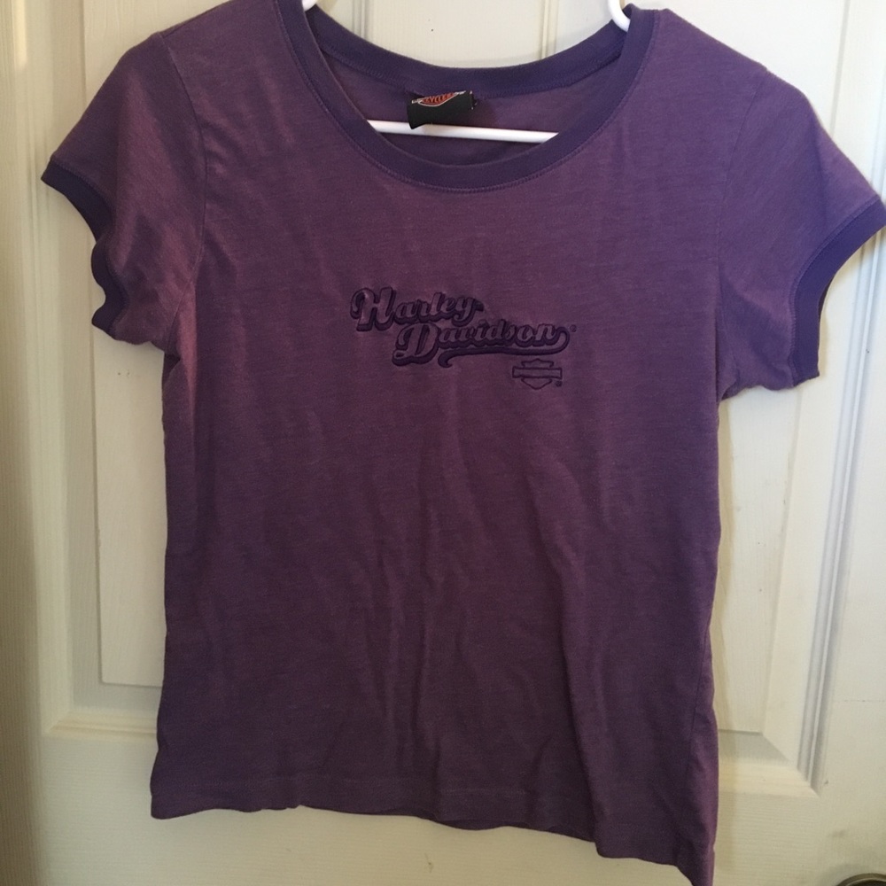 Harley Davidson purple T-shirt